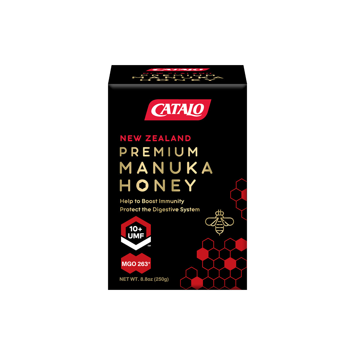 CATALO家得路活性麥蘆卡因子UMF®10+蜂蜜 250克，保護腸胃，提升免疫力，抗氧化延緩衰老，適合關注腸胃健康者。