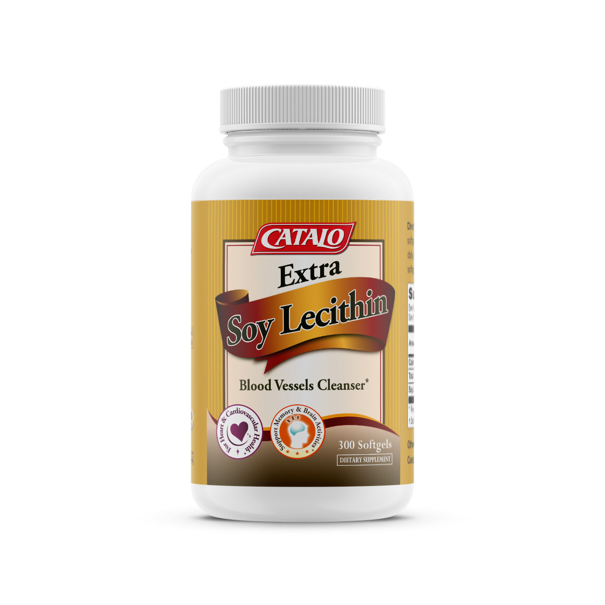 CATALO家得路特強大豆卵磷脂精華 300粒，含高純度磷脂質，穩定血脂，提升記憶力及肝功能，適合孕婦及關注心血管者。