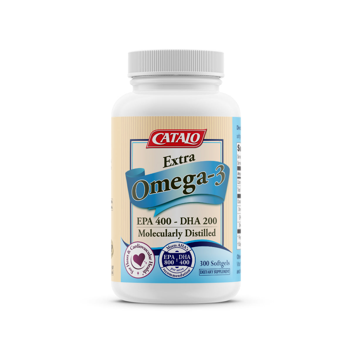 CATALO家得路特強奧米加3精華 300粒，含高濃度EPA及DHA，穩定血脂，促進腦部及視力健康，適合關注心血管者。
