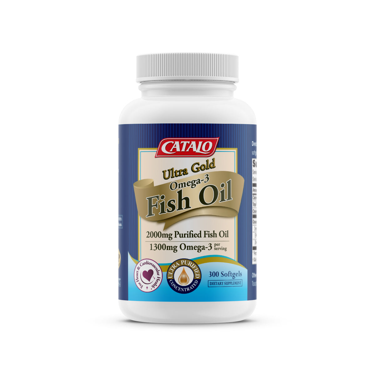 CATALO家得路金裝奧米加3深海魚油精華 300粒，含高濃度EPA及DHA，維持心血管健康，提升視力，適合養生者。