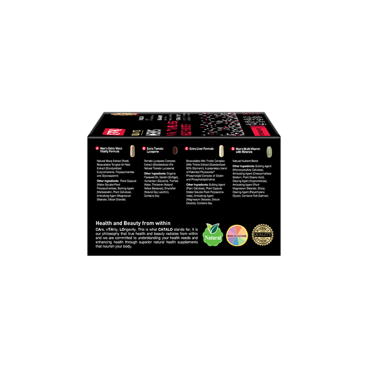 CATALO家得路男士活力能量營養組合 30包，含瑪卡及番茄紅素，提升體力，紓緩壓力，促進肝臟健康，適合關注健康的男士。