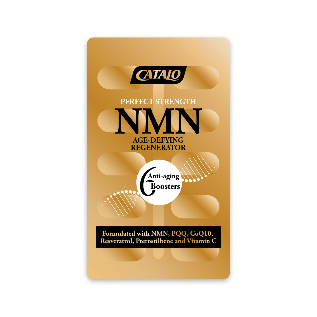 CATALO家得路完美極效NMN逆齡30粒，含Uthever™ NMN及白藜蘆醇，逆齡抗老，提升活力，改善睡眠，增強免疫力，美肌抗皺。